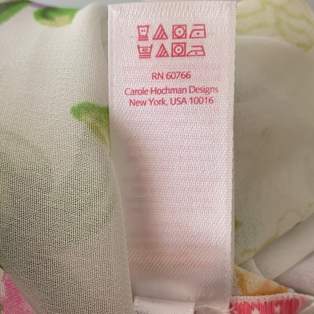 Oscar De La Renta Pink Label Floral Nightgown - Picture 8 of 9